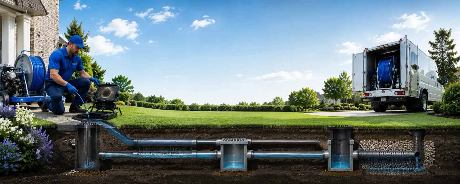 Outdoor drain cleaning information for Dennis, MS